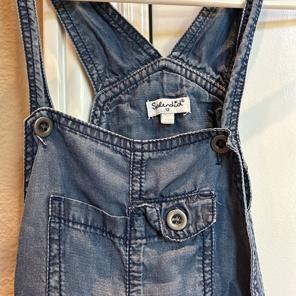 Splendid girls chambray overalls - Picture 2 of 4